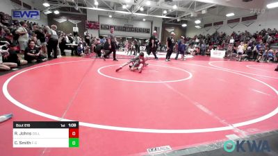 80 lbs Quarterfinal - Raiden Johns, Collinsville Cardinal Youth Wrestling vs Carson Smith, F-5 Grappling