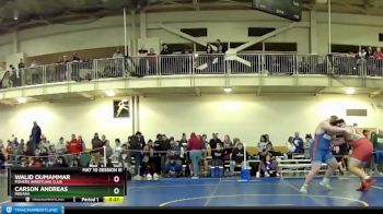 285 lbs 7th Place Match - Walid Oumammar, Fishers Wrestling Club vs Carson Andreas, Indiana