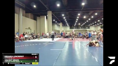 140 lbs Round 1 (6 Team) - Vincent Grack, Carolina Hammer Squad vs Miranda Lencrerot, Glasgow WA