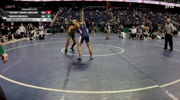 2A 157 lbs 5th Place Match - Brock Brusca, Bandys High School vs Jovanny Zarate Arellens, Forbush