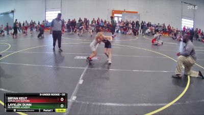 55 lbs Cons. Round 4 - Layklen Dunn, No Worries Academy vs Bryan Keut, Suplex City Raptors