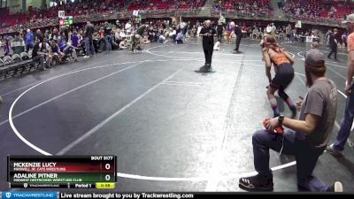 101 lbs Cons. Round 3 - Adaline Pitner, Midwest Destroyers Wrestling Club vs Mckenzie Lucy, Maxwell Jr. Cats Wrestling