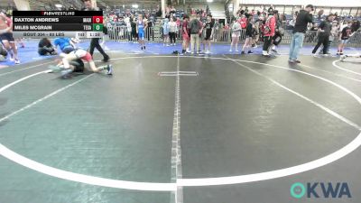 80 lbs Quarterfinal - Daxton Andrews, Madill Takedown vs Miles McGrain, Texas Select Wrestling