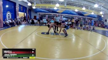 132 lbs Round 7 (8 Team) - Jonas Teixera, Longwood WC vs Bruce Li, Funky Monkey
