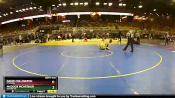 120 lbs Champ. Round 2 - David Collington, Ft Myers vs Maddox McArthur, Buford HS