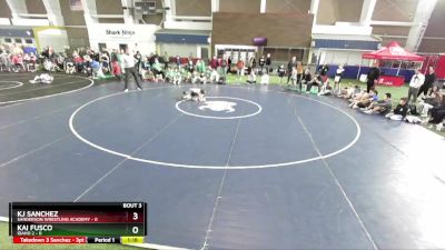 45 lbs Champ Round 1 (16 Team) - KJ Sanchez, Sanderson Wrestling Academy vs Kai Fusco, Idaho 2