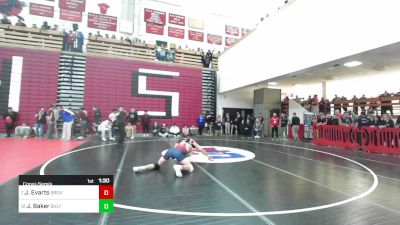 165 lbs Consolation - Jamie Evarts, Brookline vs Joseph Baker, Beverly