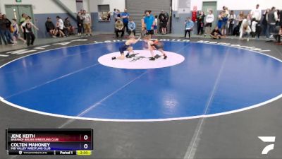 78 lbs Round 3 - Colten Mahoney, Mid Valley Wrestling Club vs Jene Keith, Baranof Bruins Wrestling Club