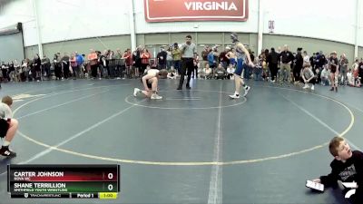 136 lbs Quarterfinal - Carter Johnson, Nova WC vs Shane Terrillion, Smithfield Youth Wrestling