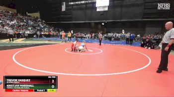 6A-150 lbs Quarterfinal - Kristjan Marshall, Topeka-Washburn Rural vs Trevor Vasquez, Olathe North