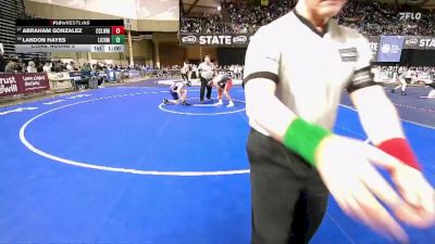 Boys 1A 120 lbs Cons. Round 3 - Landon Hayes, Life Christian Academy vs Abraham Gonzalez, Cascade (Leavenworth)