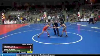 43 lbs Champ. Round 2 - Riley Murray, Oklahoma Wrestling Academy vs Tristan Price, Tahlequah Wrestling Club