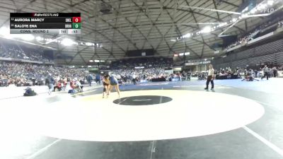 Girls 3A 235 lbs Cons. Round 2 - Aurora Marcy, Shelton (Girls) vs Salote Ena, Southridge (Girls)