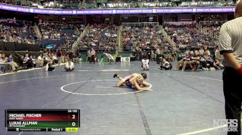 2A 132 lbs Cons. Round 2 - Lukas Allman, Mt Pleasant vs Michael Fischer, East Surry