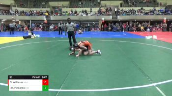 95 lbs Round 1 - Hudson Piekarski, Moorhead Magic vs Sam Williams, No Nonsense Wrestling