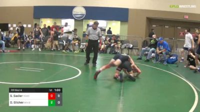 95 lbs Rr Rnd 4 - Symon Sadler, Young Guns (PA) vs Dylan Gilcher, Team Minions Black(GA)