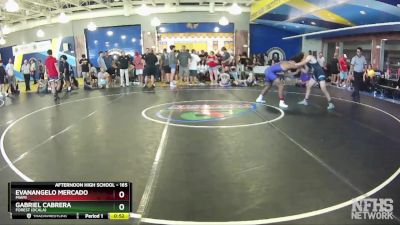 165 lbs Cons. Round 2 - Evanangelo Mercado, Miami vs Gabriel Cabrera, Forest (Ocala)