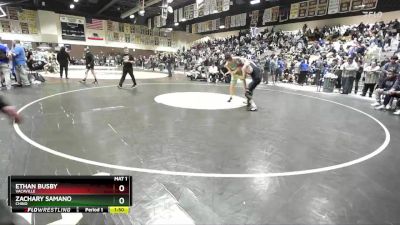 113 lbs Quarterfinal - Zachary Samano, Chino vs Ethan Busby, Vacaville