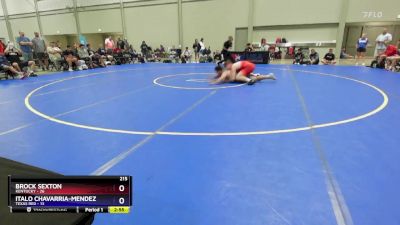 215 lbs Quarterfinals (8 Team) - Brock Sexton, Kentucky vs Italo Chavarria-Mendez, Texas Red