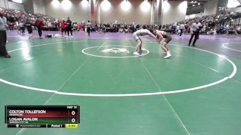 144A Quarterfinal - Colton Tollefson, Fennimore vs Logan Avalon, Garden City HS