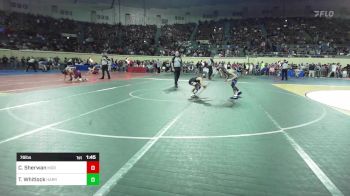 76 lbs Round Of 16 - Carson Sherwan, Moore vs Ty Whitlock, Harrah