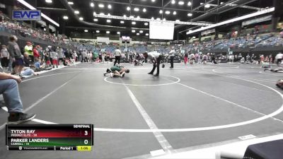 95 lbs Semifinal - Tyton Ray, Prodigy Elite vs Parker Landers, Carroll