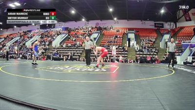 132 lbs Quarterfinals (8 Team) - Meyer Murray, Detroit Catholic Central HS vs Aidan Marecic, Romeo HS