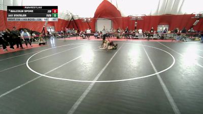 14U Boys - 126 lbs Cons. Round 2 - Jax Stateler, Pec-Argyle Youth Wrestling vs Malcolm Spoke, JJ's Club Wrestling