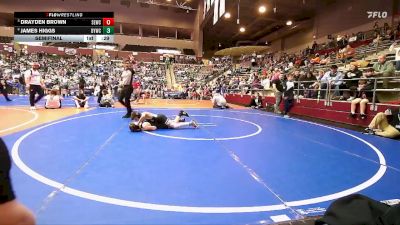 80 lbs Semifinal - James Higgs, Dover Youth Wrestling Club vs Drayden Brown, Springdale Elite Wrestling Club