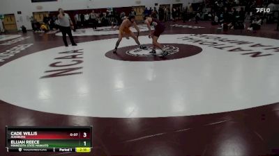 141 lbs Quarterfinal - Cade Willis, Augsburg vs Elijah Reece, Minnesota State Mankato