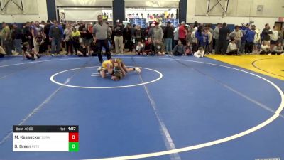 80 lbs Round Of 16 - Mason Keesecker, Scraper vs Gabe Green, Peters Township