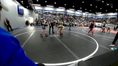 70 lbs Rr Rnd 2 - Jack Stiger, Deer Creek Wrestling Club vs Jemma Jones, Cyril Youth Wrestling