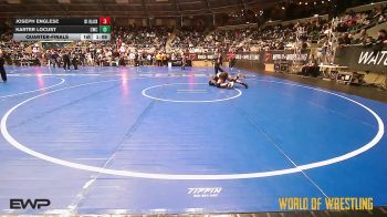 130 lbs Quarterfinal - Joseph Englese, ISI WRESTLING CLUB vs Karter Locust, Cowboy Wrestling Club