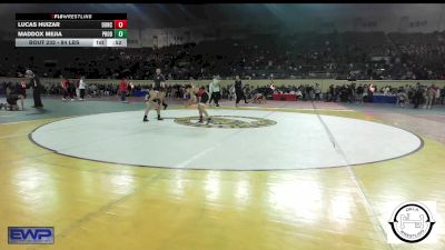 84 lbs Consi Of 4 - Lucas Huizar, Duncan Middle School vs Maddox Mejia, Prodigy Elite Wrestling