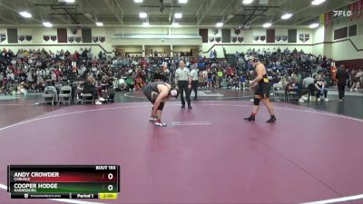 285 lbs Round 1 - Andy Crowder, Carlisle vs Cooper Hodge, Harrisburg