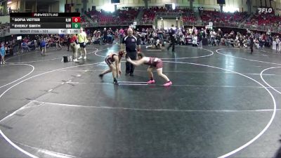 101 lbs Cons. Semi - Sofia Vetter, Norfolk Jr Wrestling vs Everly Smith, Dorchester