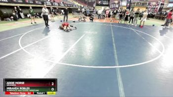 105 lbs Champ. Round 1 - Miranda Robles, Clarksville High School Wrestling vs Addie Morse, Oklahoma