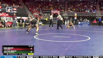 3A-120 lbs Cons. Round 3 - Max Bishop, Fort Dodge vs Payton Bright, Ankeny Centennial