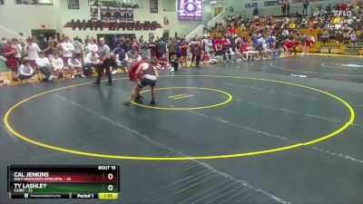 157 lbs Quarters & 1st Wb (16 Team) - Cal Jenkins, Holy Innocents Episcopal vs Ty Lashley, Cairo