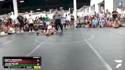 80 lbs Round 2 (4 Team) - Jacob Miller, Scorpions vs Matty Simonton, Revolution Elite