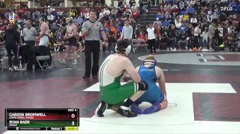 215 lbs Cons. Round 1 - Ryan Baer, Osage vs Carson Bromwell, Clear Creek-Amana