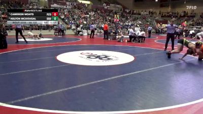 4A 132 lbs 1st Place Match - Cameron Moats, Pottsville vs Kelton Mcdougal, GRAVETTE HIGH SCHOOL