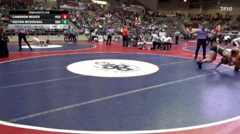 4A 132 lbs 1st Place Match - Cameron Moats, Pottsville vs Kelton Mcdougal, GRAVETTE HIGH SCHOOL
