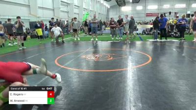 C-126 lbs Consi Of 16 #1 - Caleb Rogers, KY vs Walker Arwood, PA