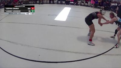117 lbs Quarterfinal - Aubrey Johnson, Beatrice vs Sophia Crumly, Nebraska Wrestling Academy