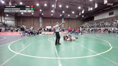 130 lbs Champ. Round 3 - Kaitlyn Sparkman, Francis Howell Central vs Kylie Dunn, Fort Osage