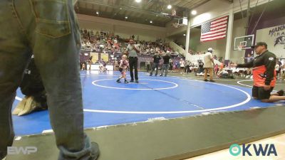 40 lbs Round Of 16 - Ridge Jaramillo, Sperry Wrestling Club vs Asher Ensey, Kiefer Youth Wrestling Club