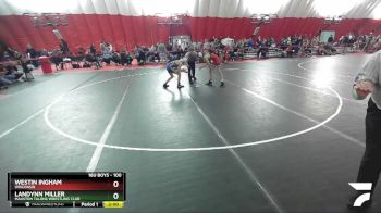 100 lbs Round 1 - Westin Ingham, Wisconsin vs Landynn Miller, Mauston Talons Wrestling Club