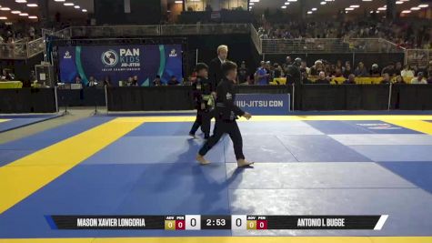 Antonio I. Bugge vs Mason Xavier Longoria 2025 Pan Kids Jiu-Jitsu IBJJF Championship
