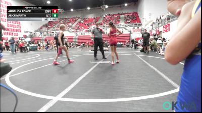 97 lbs Rr Rnd 5 - Angelica Ponce, South Central Punisher Wrestling Club vs Alice Martin, Little Axe Takedown Club